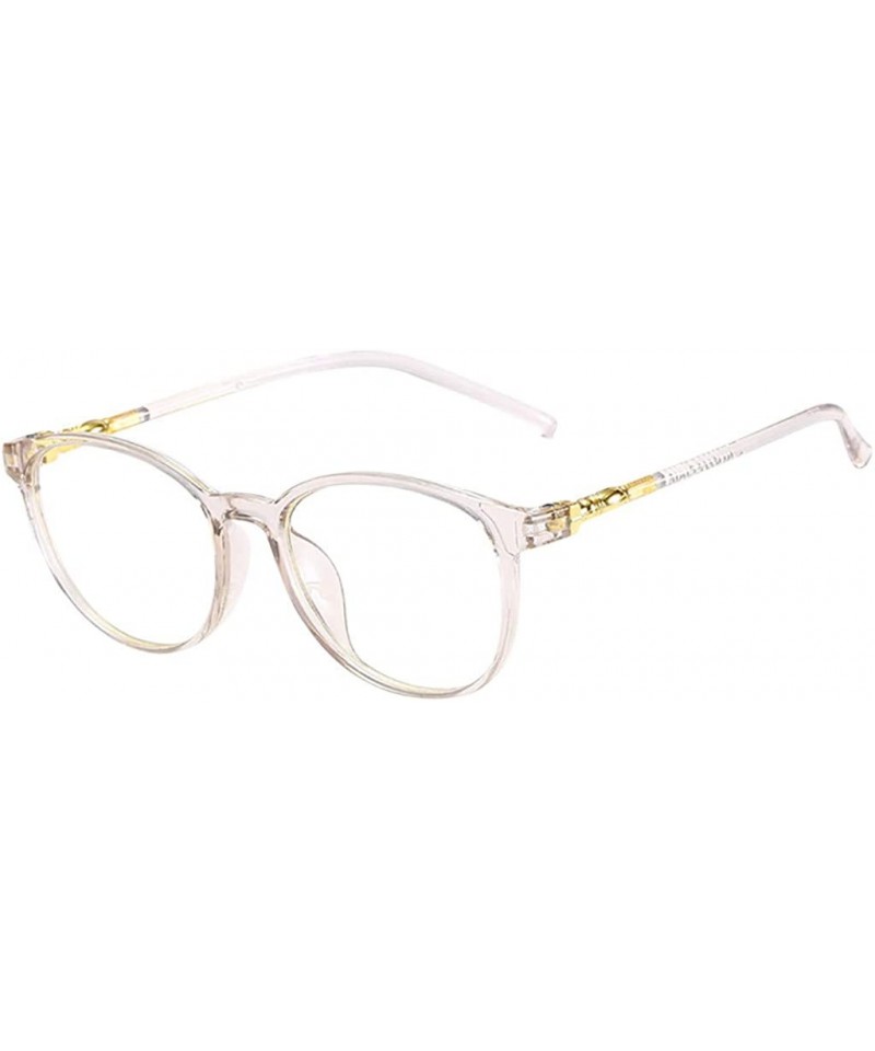 Aviator Trendy Unisex Stylish Square Non-Prescription Eyeglasses Glasses Clear Lens Eyewears - Gray - CS196EXMD0Q $8.30