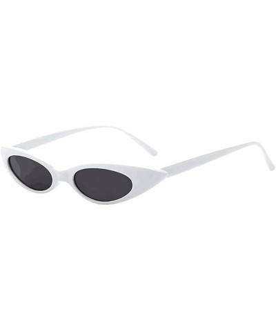 Round Sunglasses for Women Vintage Round Polarized - Fashion UV Protection Sunglasses for Party - L_white - CR194AALYW6 $24.36