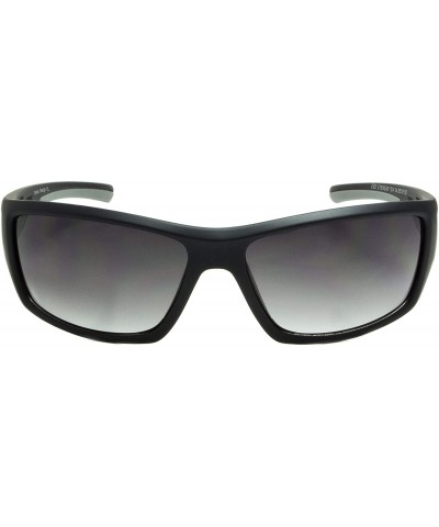 Sport 7014 Sport Wrap Sunglasses - UV Protection - Black/Grey - C218O7XRCWG $34.21