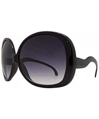 Square Big Huge Oversized Vintage"Jackie O" Style Sunglasses Retro Women Celebrity Fashion - CQ18HU9RA9S $15.34