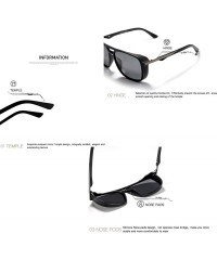 Goggle Polarized Sunglasses For Men Square Frame Unisex Outdoor Sports Goggle Classic K0623 - Matte-black&grey - CQ18SRZC80G ...