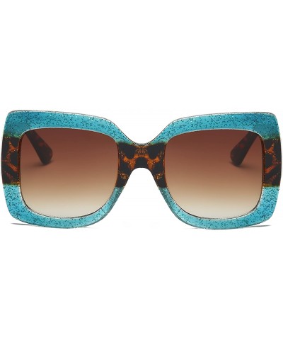 Sport Oversized Sun Glasses- Two-Tone Sunglasses for Women S1045-6 - S1045-c3 - C918EMUDOE0 $33.20