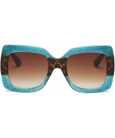 Sport Oversized Sun Glasses- Two-Tone Sunglasses for Women S1045-6 - S1045-c3 - C918EMUDOE0 $19.84