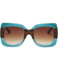 Sport Oversized Sun Glasses- Two-Tone Sunglasses for Women S1045-6 - S1045-c3 - C918EMUDOE0 $19.84
