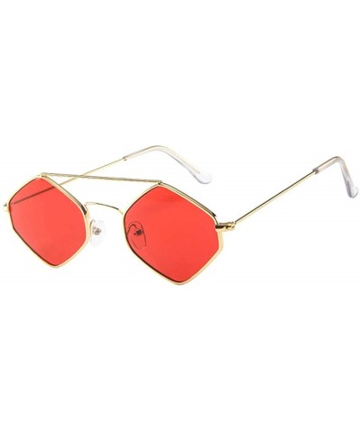 Rimless Women Men Vintage Retro Unisex Rhombus Frame Sunglasses Eyewear - 1196j - CK18RR2KKWW $10.83