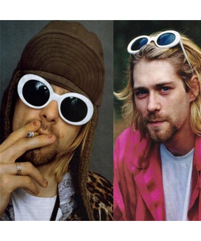 Oval Sunglasses Retro Vintage Unisex Sunglasses Rapper Oval Shades Grunge Glasses - I - CE18H3K6ZH4 $8.19