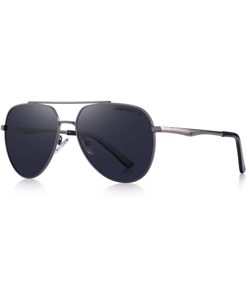 Aviator Classic Pilot HD Polarized Sunglasses for Men Women Fashion Driving sun glasses 60mm S8316 - Gray - CJ18KIEW4NA $13.66