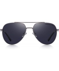 Aviator Classic Pilot HD Polarized Sunglasses for Men Women Fashion Driving sun glasses 60mm S8316 - Gray - CJ18KIEW4NA $13.66