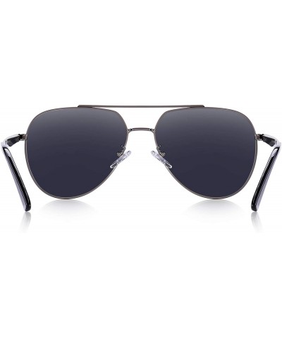 Aviator Classic Pilot HD Polarized Sunglasses for Men Women Fashion Driving sun glasses 60mm S8316 - Gray - CJ18KIEW4NA $13.66