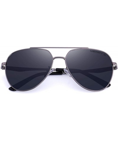 Aviator Classic Pilot HD Polarized Sunglasses for Men Women Fashion Driving sun glasses 60mm S8316 - Gray - CJ18KIEW4NA $13.66