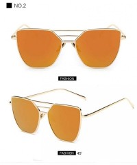 Aviator Luxury Sunglasses Women Brand Desinger Metal Mirror Sun Glasses For Women 1 - 2 - C018XE0TLDR $7.52