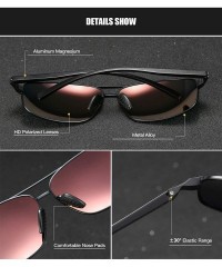 Aviator Polarized Aviator Sunglasses for Men Retro Mens Classic sunglasses Womens - Grey Red - CD1929U328R $28.56