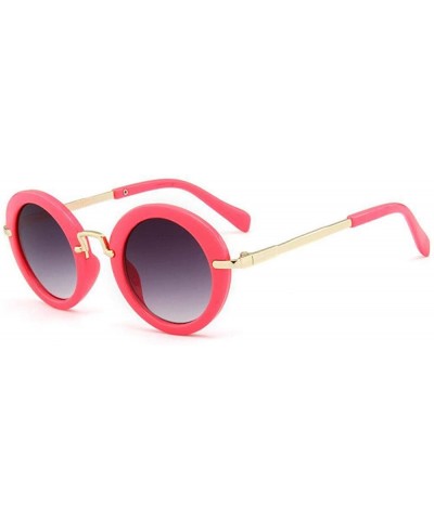 Aviator 2019 Kids Sunglasses Boys Brand Children Round Sun Glasses For Girls Baby Black - Green - CL18XE9HW6L $10.01