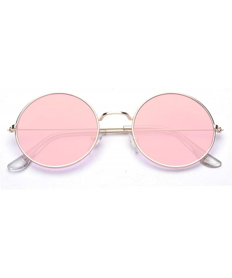 Round Small Flat Sunglasses Circle Vintage John Lennon Hippie Glasses ...
