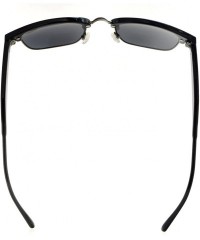 Round Womens Bifocal Sunglasses Semi-Rimless Grey Lens - Grey - C8180LSH7EH $13.63