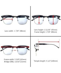 Round Womens Bifocal Sunglasses Semi-Rimless Grey Lens - Grey - C8180LSH7EH $13.63