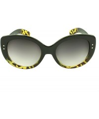 Oval Oval Sunglasses - Black Leopard - CH11FEPWN49 $7.51