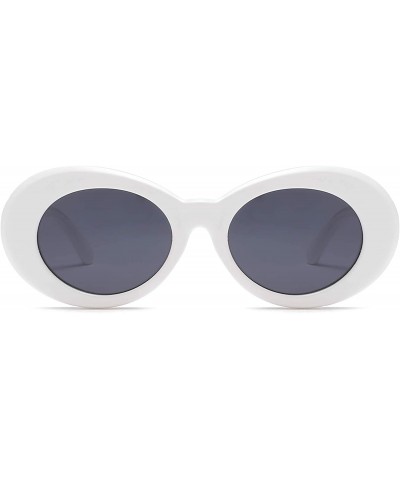 Wrap Retro Fashion Sunglasses Non-Polarized Personality Anti-UV Casual Sunglasses - White - C318ADAN5C0 $8.19