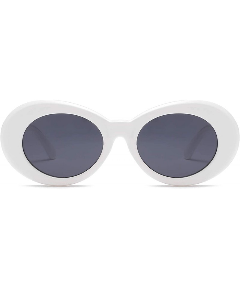 Wrap Retro Fashion Sunglasses Non-Polarized Personality Anti-UV Casual Sunglasses - White - C318ADAN5C0 $8.19