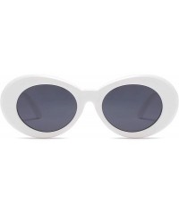 Wrap Retro Fashion Sunglasses Non-Polarized Personality Anti-UV Casual Sunglasses - White - C318ADAN5C0 $8.19
