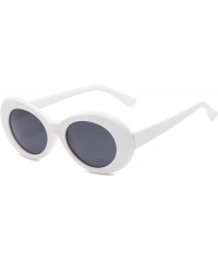 Wrap Retro Fashion Sunglasses Non-Polarized Personality Anti-UV Casual Sunglasses - White - C318ADAN5C0 $8.19