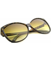 Oversized Women's Oversize Butterfly Gradient Lens High Sitting Temples Cat Eye Sunglasses 62mm - Tortoise / Amber - C0126OMS...