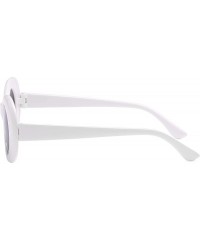 Wrap Retro Fashion Sunglasses Non-Polarized Personality Anti-UV Casual Sunglasses - White - C318ADAN5C0 $8.19