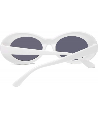 Wrap Retro Fashion Sunglasses Non-Polarized Personality Anti-UV Casual Sunglasses - White - C318ADAN5C0 $8.19