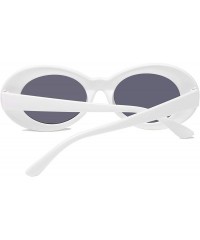 Wrap Retro Fashion Sunglasses Non-Polarized Personality Anti-UV Casual Sunglasses - White - C318ADAN5C0 $8.19
