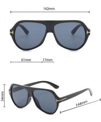 Sport Oval Large Frame Colorful Sunglasses Personality Fashion Ocean Film Sun Visor - 5 - C5190OIO80X $30.51