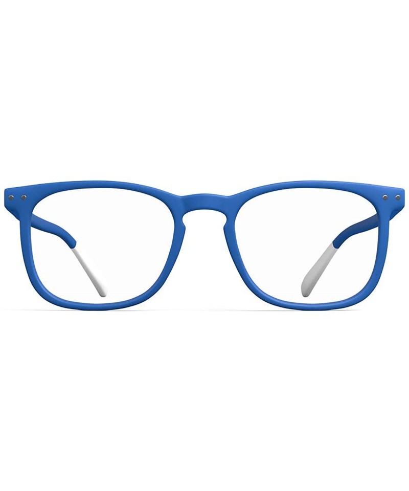 Rectangular N Three Blue/Clear Lens Eyeglasses +2.00 - CP18G5Q3QMG $39.88