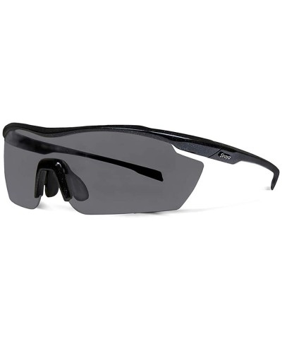 Sport Gamma Black Fishing Sunglasses with ZEISS P7020 Gray Tri-flection Lenses - C118KY6L50T $32.69