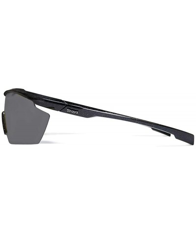 Sport Gamma Black Fishing Sunglasses with ZEISS P7020 Gray Tri-flection Lenses - C118KY6L50T $14.82