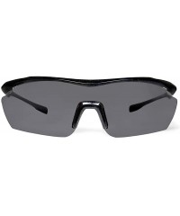 Sport Gamma Black Fishing Sunglasses with ZEISS P7020 Gray Tri-flection Lenses - C118KY6L50T $33.56