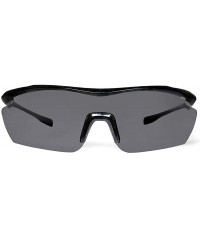 Sport Gamma Black Fishing Sunglasses with ZEISS P7020 Gray Tri-flection Lenses - C118KY6L50T $14.82