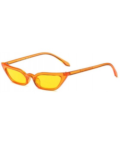 Goggle Vintage Small Women Cat Eye Sunglasses Candy Color Eyewear - C1 - CQ18CMZO32R $23.75