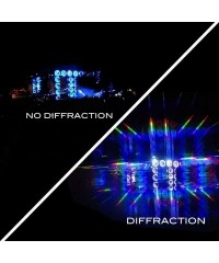Wayfarer Diffraction 3D Rainbow Fireworks Prism Effect Glasses - Glow Orange - CX17YLTHQO7 $11.20