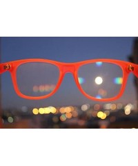 Wayfarer Diffraction 3D Rainbow Fireworks Prism Effect Glasses - Glow Orange - CX17YLTHQO7 $11.20