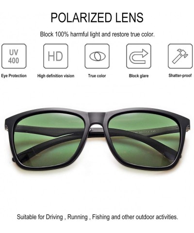 GYsnail Polarized Sunglasses for Men Women Vintage Aluminum Oversized  Square Sun Glasses Driving Classic Style - C418QA2WYWK