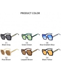 Goggle Square Calssic Oversized Sunglasses PC+CP Adjustable Frame Sun Glasses Luxury Brand Fashion Male Goggle UV400 - CK198K...