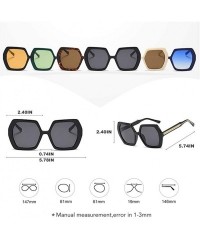 Goggle Square Calssic Oversized Sunglasses PC+CP Adjustable Frame Sun Glasses Luxury Brand Fashion Male Goggle UV400 - CK198K...