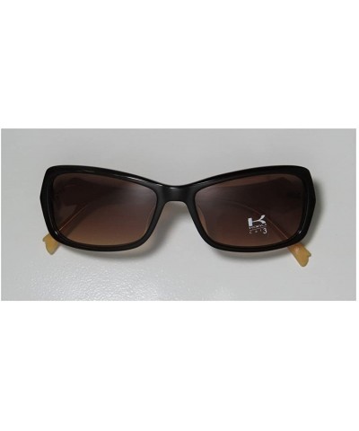 Goggle 6996k Womens/Ladies Designer Full-rim Gradient Lenses Sunglasses/Eyewear - Dark Brown / Beige - C211BOKEE9Z $15.96