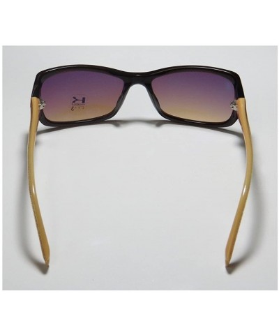 Goggle 6996k Womens/Ladies Designer Full-rim Gradient Lenses Sunglasses/Eyewear - Dark Brown / Beige - C211BOKEE9Z $15.96