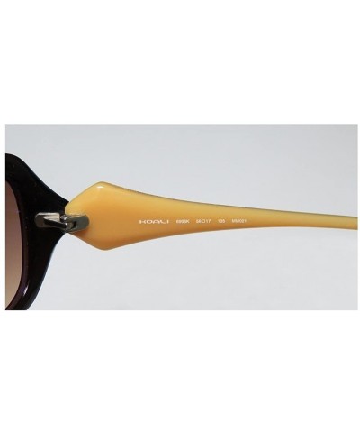 Goggle 6996k Womens/Ladies Designer Full-rim Gradient Lenses Sunglasses/Eyewear - Dark Brown / Beige - C211BOKEE9Z $15.96