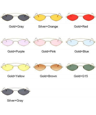 Shield Cute Sexy Ladies Cat Eye Sunglasses Women Metal Frame Fashion Vintage Gradient Sun Glasses UV400 Shades - CN198ZT37R2 ...