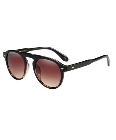 Oval Unisex Oversized Sunglasses Fashion Vintage Oval Frame Sunglasses Retro Eyewear Fashion Ladies Man (C) - C - CW18G8ULT82...