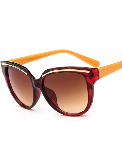 Cat Eye De Sunglasses 2019 Oculos Sol Feminino Women Er Vintage Cat Eye Black Clout Goggles Glasses - Orange - C5198AI850N $3...