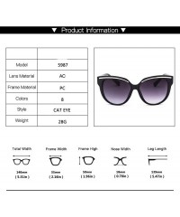 Cat Eye De Sunglasses 2019 Oculos Sol Feminino Women Er Vintage Cat Eye Black Clout Goggles Glasses - Orange - C5198AI850N $5...
