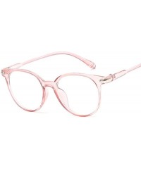 Oval Fashion Vintage Transparent Cat Eye Women Glasses Retro Oval Frame Sun Luxury Blue Eyewear - Gray - CG197A39LCD $51.52