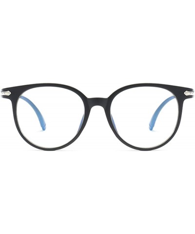 Oval Fashion Vintage Transparent Cat Eye Women Glasses Retro Oval Frame Sun Luxury Blue Eyewear - Gray - CG197A39LCD $25.43
